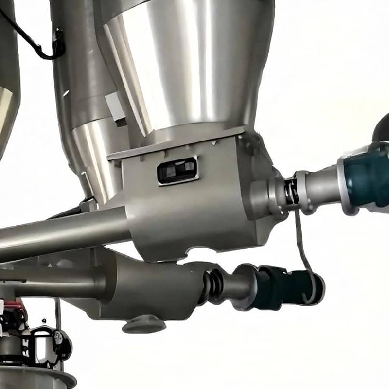 Automatic weighing batching system with PLC control